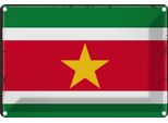 Vianmo Insegna Di Latta 20X30 Cm Bandiera Surinames Flag Of Suriname