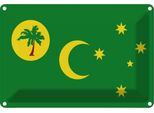 Vianmo Insegna Di Latta 20X30 Cm Bandiera Kokosinseln Flag Cocos Islands