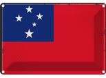 Vianmo Insegna Di Latta 20X30 Cm Bandiera Samoas Flag Of Samoa