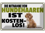 Vianmo Insegna Di Latta 20X30 Cm Mitnahme Hundehaaren Kostenlos