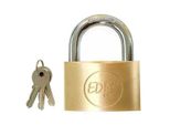 Serratura A Chiave Edm In Ottone Normale (7 X 3,65 Cm)