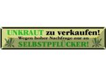 Vianmo Insegna Di Latta 10X46 Cm Unkraut Zu Verkaufen Nur An