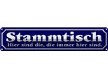 Vianmo Insegna Di Latta 10X46 Cm Stammtisch Hier Sind Die Immer