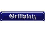 Vianmo Insegna Di Latta 10X46 Cm Grillplatz Grillen