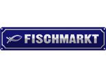 Vianmo Insegna Di Latta 10X46 Cm Fischmarkt