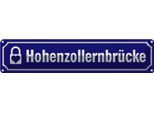 Vianmo Insegna Di Latta 10X46 Cm HohenzollernbrüCke KöLn