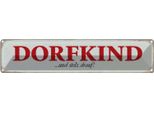 Vianmo Insegna Di Latta 10X46 Cm Dorfkind Und Stolz Drauf