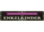 Vianmo Insegna Di Latta 10X46 Cm VerwöHnzentrum FüR Enkelkinder