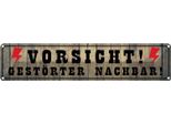Vianmo Insegna Di Latta 10X46 Cm Vorsicht GestöRter Nachbar