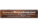 Vianmo Insegna Di Latta 10X46 Cm Wer Glaubt ÜBerwachungsstaat