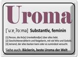Vianmo Insegna Di Latta 30X40 Cm Uroma BäCkerin Beste Uroma Welt