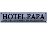 Vianmo Insegna Di Latta 10X46 Cm Hotel Papa 24 Stunden Am Tag