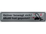 Vianmo Insegna Di Latta 10X46 Cm Keine Bewegt Mutti Hat Geputzt