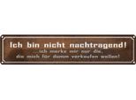 Vianmo Insegna Di Latta 10X46 Cm Bin Nicht Nachtragend Ich Merke