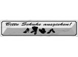 Vianmo Insegna Di Latta 10X46 Cm Bitte Schuhe Ausziehen