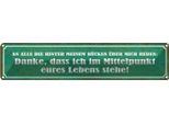 Vianmo Insegna Di Latta 10X46 Cm Die Hinter Meinem RüCken Reden