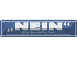 Vianmo Insegna Di Latta 10X46 Cm Nein Ist Ein Kompletter Satz