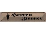 Vianmo Insegna Di Latta 10X46 Cm Herren Zimmer Toilette