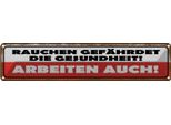 Vianmo Insegna Di Latta 10X46 Cm Rauchen GefäHrdet Gesundheit