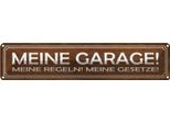 Vianmo Insegna Di Latta 10X46 Cm Meine Garage Regeln Gesetze