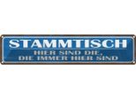 Vianmo Insegna Di Latta 10X46 Cm Stammtisch Hier Sind Die Immer