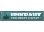 Vianmo Insegna Di Latta 10X46 Cm Unkraut Vergeht Nicht Garten