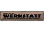 Vianmo Insegna Di Latta 10X46 Cm Gestern Werkstatt War AufgeräUmt