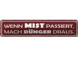 Vianmo Insegna Di Latta 10X46 Cm Wenn Mist Passiert Mach DüNger