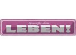 Vianmo Insegna Di Latta 10X46 Cm GenießE Dein Leben