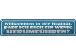 Vianmo Insegna Di Latta 10X46 Cm Wilkommen In Der RealitäT Darf