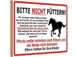 Vianmo Insegna In Legno 12X18 Cm Pferd Bitte Nicht FüTtern