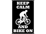 Vianmo Insegna In Legno 30X20 Cm Keep Calm And Bike On