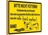 Vianmo Insegna In Legno 12X18 Cm Bitte Nicht FüTtern Pferd