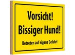 Vianmo Insegna In Legno 12X18 Cm Warnschild Vorsicht Bissiger Hund