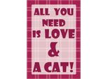 Vianmo Insegna In Legno 18X12 Cm All You Need & Cat