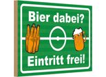 Vianmo Insegna In Legno 20X30 Cm Alkohol Bier Dabei Eintritt Frei