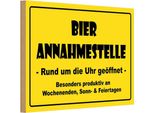 Vianmo Insegna In Legno 12X18 Cm Alkohol Bier Annahmestelle GeöFfnet