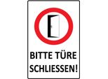 Vianmo Insegna In Legno 30X20 Cm Bitte TüRe SchließEn