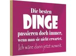 Vianmo Insegna In Legno 20X30 Cm Die Besten Dinge