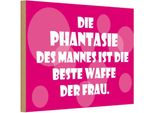 Vianmo Insegna In Legno 20X30 Cm Beste Waffe Der Frau