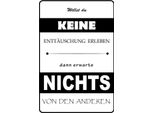 Vianmo Insegna In Legno 30X20 Cm Erwarte Nichts Von Anderen