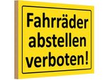 Vianmo Insegna In Legno 20X30 Cm FahrräDer Abstellen Verboten