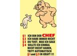 Vianmo Insegna In Legno 30X20 Cm Ich Bin Der Chef Schweine