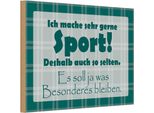 Vianmo Insegna In Legno 20X30 Cm Ich Mache Gerne Sport