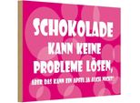 Vianmo Insegna In Legno 20X30 Cm Schokolade Kann Keine Probleme