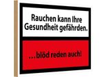 Vianmo Insegna In Legno 12X18 Cm Rauchen Kann Gesundheit Gef