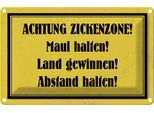 Vianmo Insegna Di Latta 20X30 Cm Achtung Zickenzone