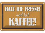 Vianmo Insegna Di Latta 20X30 Cm Halt Die Fresse Und Hol Kaffee