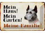 Vianmo Insegna Di Latta 20X30 Cm Hund Dobermann Mein Haus Garten Familie
