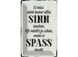 Vianmo Insegna Di Latta 18X12 Cm Es Muss Nicht Immer Alles Sinn